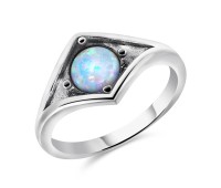 Opal Silver Rings NSR-2172